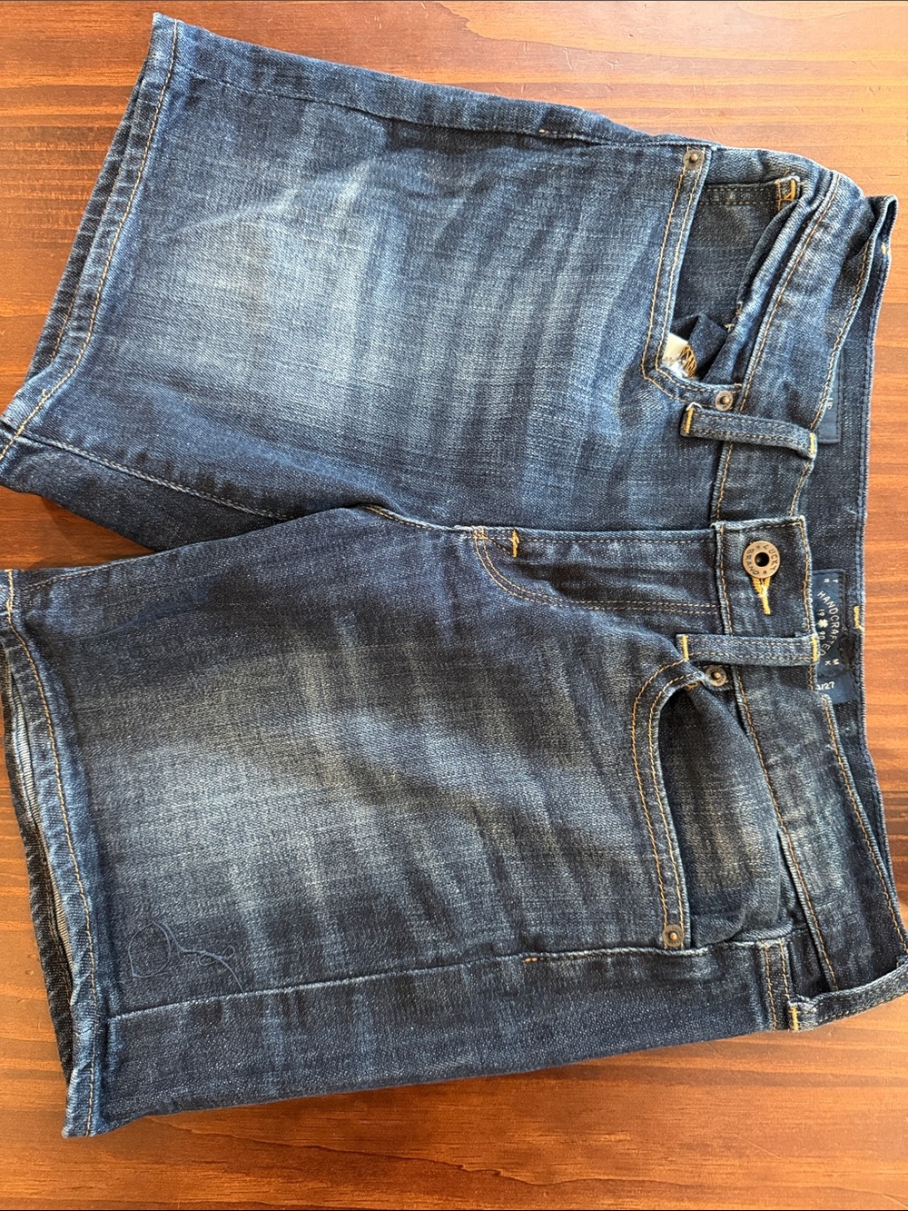 Lucky Brand Dark Wash Denim Shorts - Classic Five-Pocket